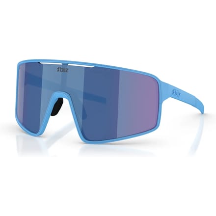 Bliz P001s Zonnebril Transparant Grey w Blue Mirror/CAT3 Man,Vrouw