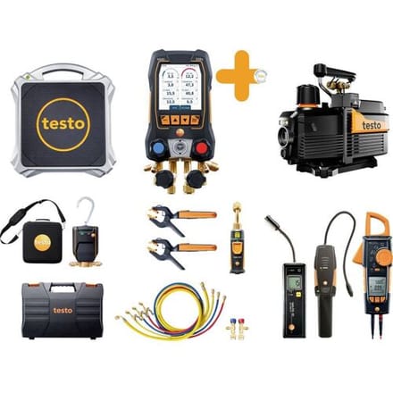 testo 558s - set L Professionele warmtepompset Druk, Temperatuur, Vacuüm