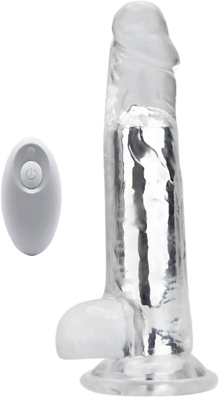 Power Escorts Vibrerende Realistische Dildo – 19 cm – Oplaadbaar – br-n12468