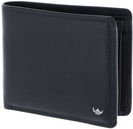 Golden Head Leren portemonnee Polo RFID Protect Scheintasche 1162 Schwarz zwart