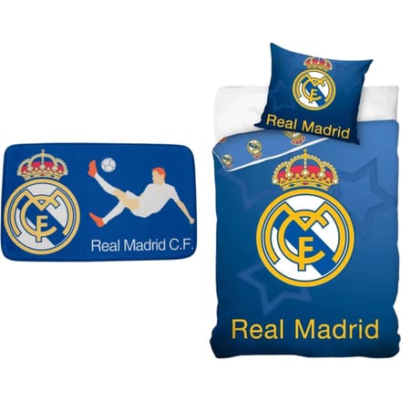 Real Madrid slaapkamerset; dekbedovertrek en vloerkleed