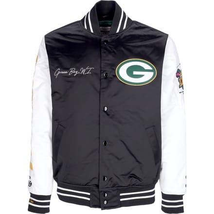Bomberjack voor heren Nfl Team Origins Varsity satijnen jack Grepac