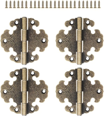 Solidchoice - Antieke Bronzen Mini Deurophangscharnieren voor Meubels