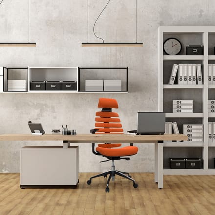 ERGO LINE II PRO | Stof - Professionele bureaustoel Oranje