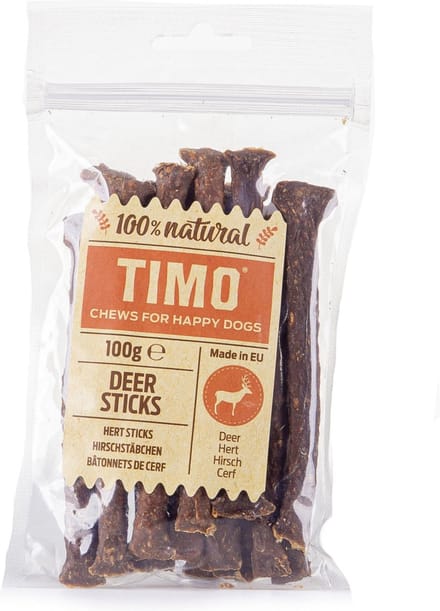 Timo Sticks 100 g - Hondensnacks - Hert