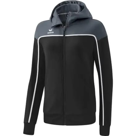 Erima Change Trainingsjack Met Capuchon Dames - Wit / Slate Grey / Zwart | Maat: 44
