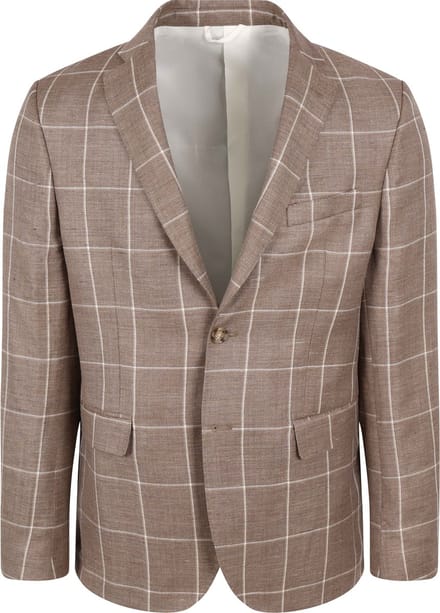 Steppin' Out Colbert Merinowol Bruin - Maat 46 - Heren blazer