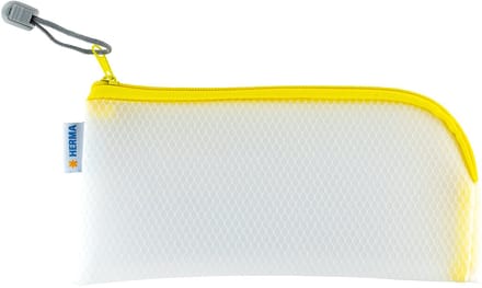HERMA ritssluitingzakje 'Mesh Bags', 230 x 110 mm, geel
