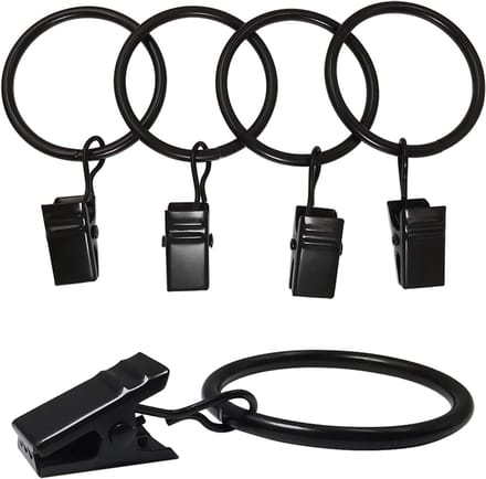 Gordijnringen Clips - 20 stuks 3.5x3.2 cm