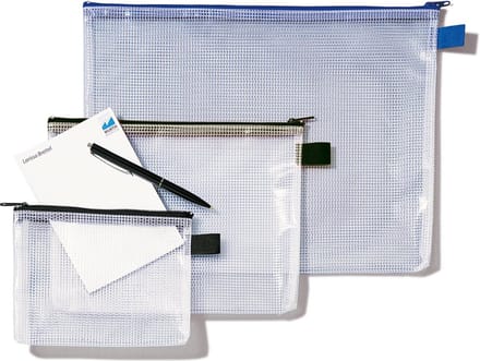 Rexel Mesh Documentenmap A4 - Opbergetui voor Onderweg - met Ritssluiting - Transparant