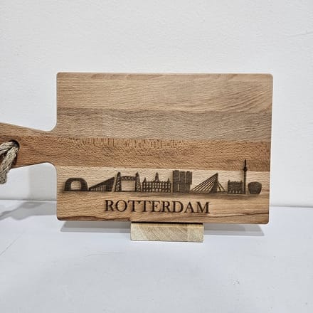 borrelplank beukenhout skyline Rotterdam 34 cm