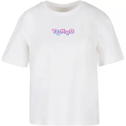 Dames-T-shirt Miss Tee Tokyo Dragon Neon