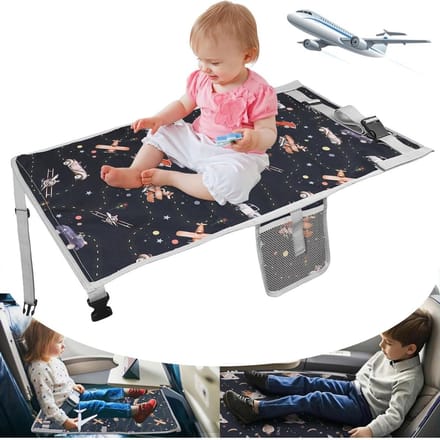 CLVP® Vliegtuigbedje - Reiskussen – Babybedje met Opbergvak