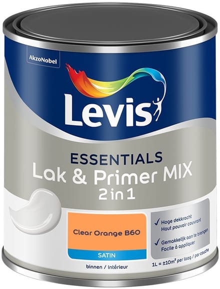 Levis - Essentials Lak & Primer Mix - Clear Orange B60 - Mengverf - 1 L