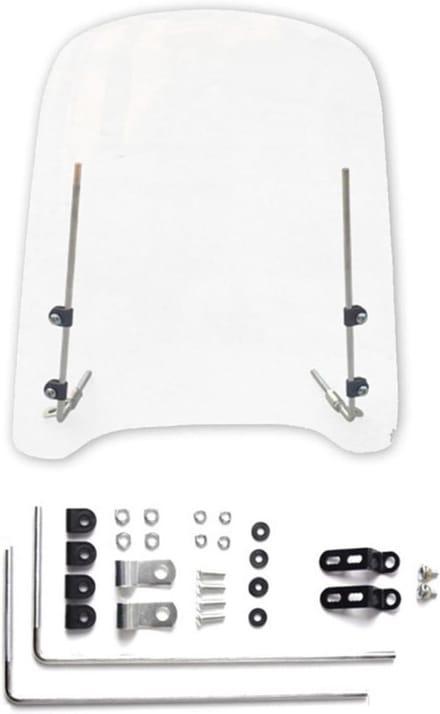 Motorfiets Scooter Voorruit - Windscherm Luchtdeflector - Veiliger Rijden - HD Clear Zicht - 28 x 41 x 40.8 cm