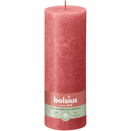 Bolsius Stompkaars Rustiek Blossom Pink - 19 cm / ø 7 cm