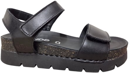 Rohde 6336 90 Sandalen Zwart Leer Dames - Zwart - 41