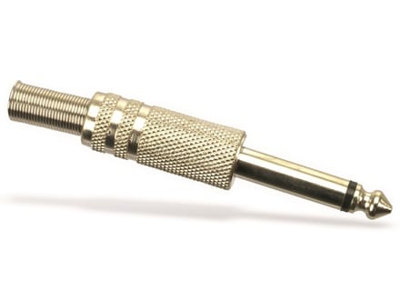 6.35mm mono metaal plug met protector