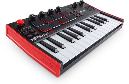 Akai Professional MPK Mini Play MK3 - MIDI-keyboardcontroller met ingebouwde luidspreker en geluiden plus dynamisch keyboard, MPC-pads, softwarepakket en Native Instruments Sound Package