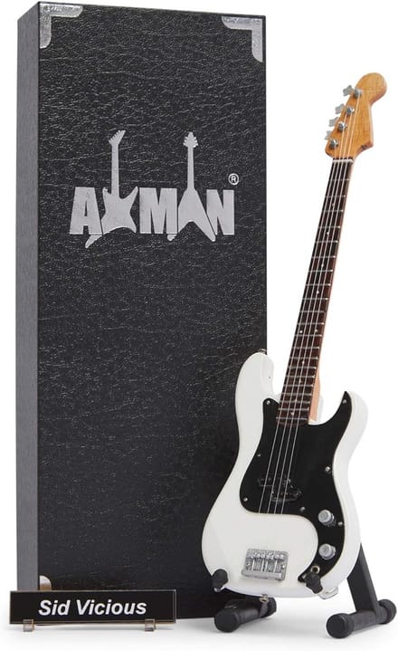 Handgemaakte Miniaturen Basgitaar als Cadeau voor Muziekliefhebbers