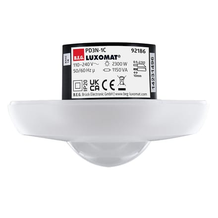 Beg Pd3N Plafond Bewegingsdetector 360° Ip20 10M Bereik - 92186