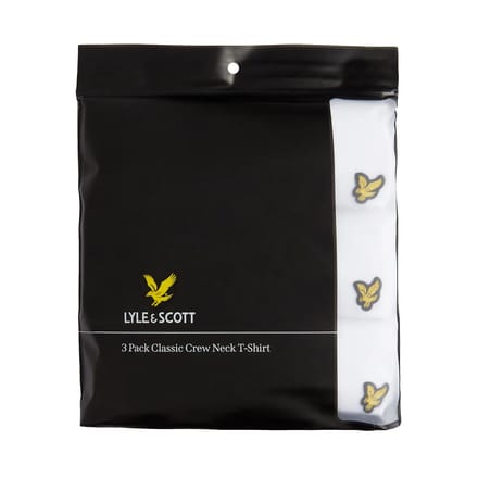 Lyle & Scott Basic 3-pack lounge T-shirt - wit