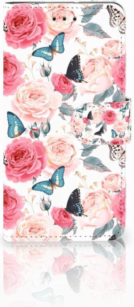 Motorola Moto G7 Play Hoesje Butterfly Roses