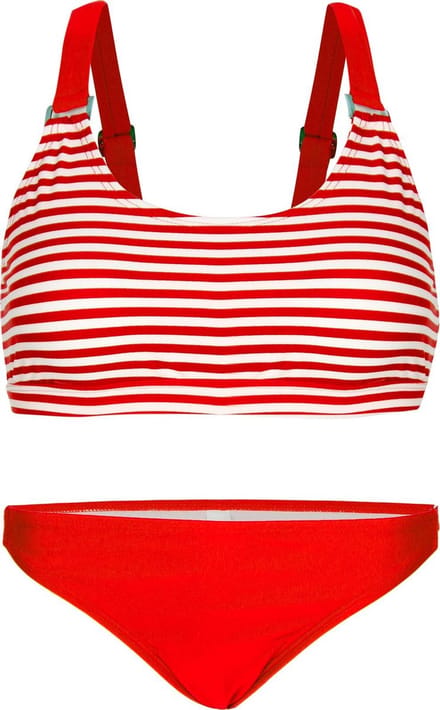 Bikini classic style - Rood strepen 152-158
