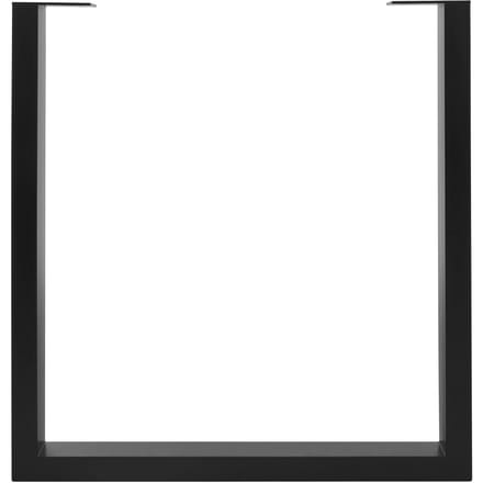 Set van 2 tafelframes B70xH74 cm in U-vorm metaal zwart ML-Design