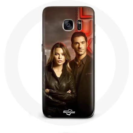 Samsung Galaxy S7 hoesje Chloe Decker en Lucifer Morningstar
