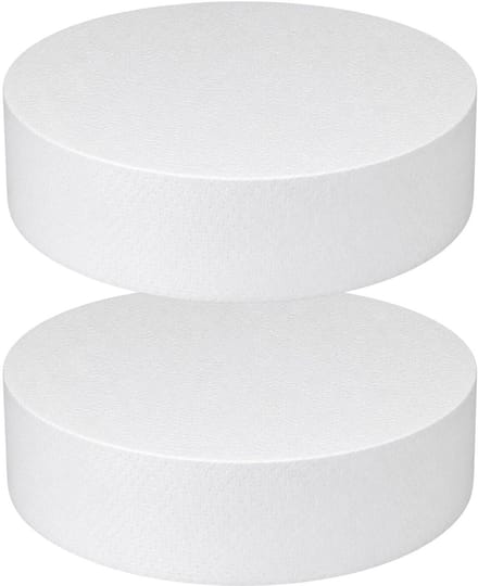 Piepschuim vormen - cirkel - 2x - D20 x 4 cm - styropor hobby / DIY vorm - basis knutselfiguren