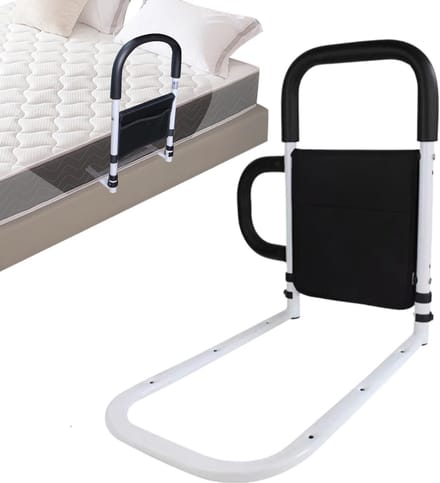 Bedsteun Beugel - Hulpbeugel Stabiliteit - Veilig In Bed - Met Opbergvak - 32cm Hoog - Versterkt