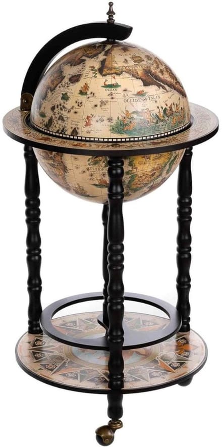 VELTRR® Globebar - Wereldbol Bar - Whiskey Set - Bijzettafel - Authentiek