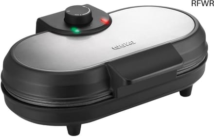 RFWR® Dubbele Pancake-Maker voor 2 Amerikaanse Pannenkoeken - Antiaanbaklaag, 1000 Watt