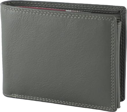 Houtkamp Leren Heren Portemonnee - Billfold - Nappa Leer - Grijs