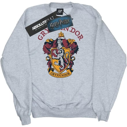 Harry Potter Meisjes Gryffindor Katoenen Sweatshirt (Sportgrijs)