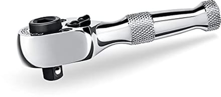 Mini 1/4 Inch Stubby Ratchet Wrench - 72 Teeth Reversible Design for Tight Spaces