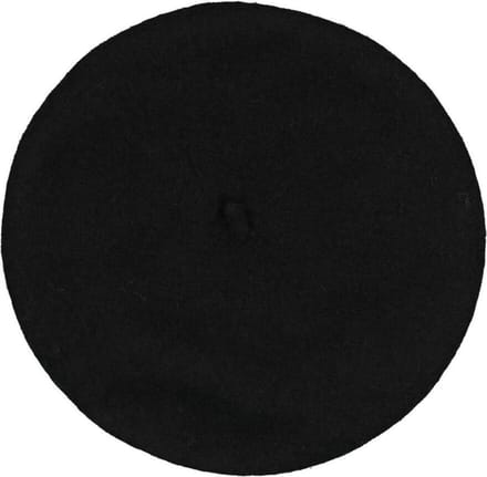 Zwarte Beret - Franse stijl - Wol