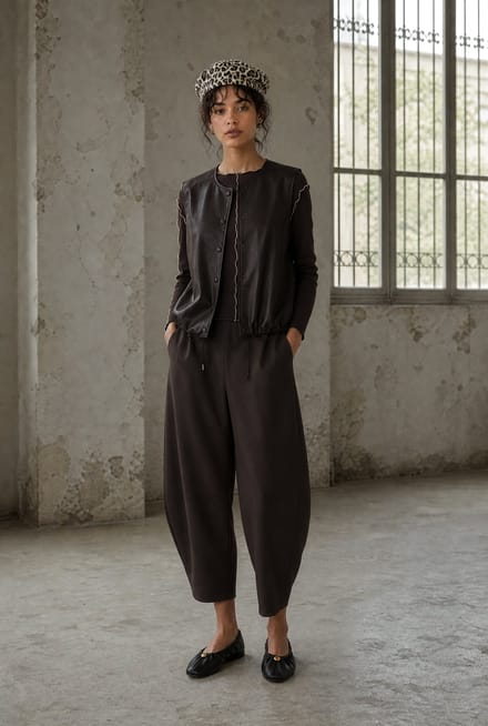 Benot pants technical jersey | Chocolate - Chocolate / M