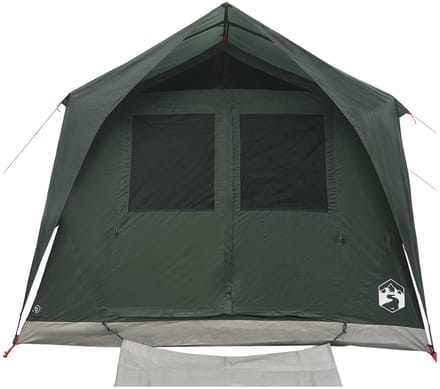vidaXL - Tunneltent - 6-persoons - Legergroen - Polyester - en - Staal