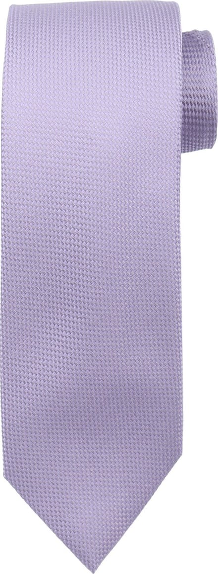 Suitable zijden stropdas Lila - Effen - Heren das - Breedte: 7 cm -