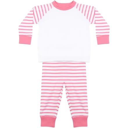 Pyjama's Kind 36/48M Larkwood Pink / White 100% Katoen
