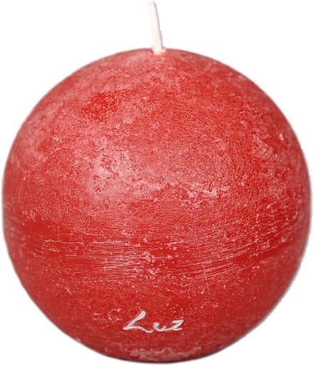 Rasteli Luz Your Senses Kaars- Bolkaars Rood-Antikrood D 10 cm