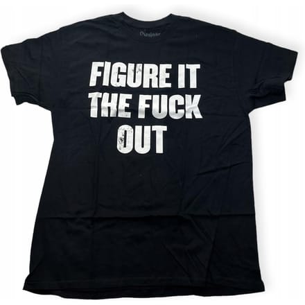 Koszulka T-shirt męski okrągły dekolt SPENCER'S nadruk L black