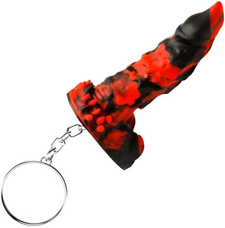 XR Brands Vuur Demon - Sleutelhanger erotische geschenkset - Rood