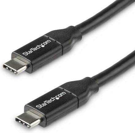 StarTech.com 0.5m USB-C Aan USB C Cable - 5A PD - USB 2.0 USB-IF Certified - USB-C cable - 50 cm
