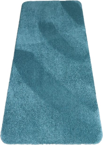 PRIMA - Soft - Badmat - wastafelmat - loper - blauw - groen - 60x150cm - antislip