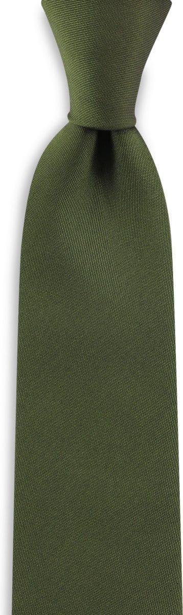 JB Collection - Stropdassen - stropdas legergroen smal - legergroen