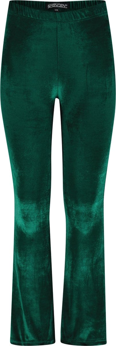 4PRESIDENT Flared pants meisje - Dark Green - Maat 128 - Flared broek meisjes