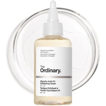Tonique exfoliant à l'acide glycolique 7 % The Ordinary 100 ml white